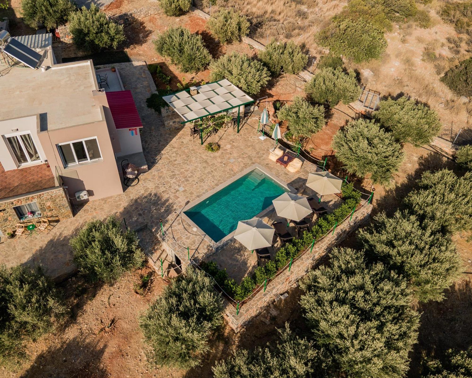 Villa Aktis With Freshwater Pool And Sea View Szíszi Kültér fotó