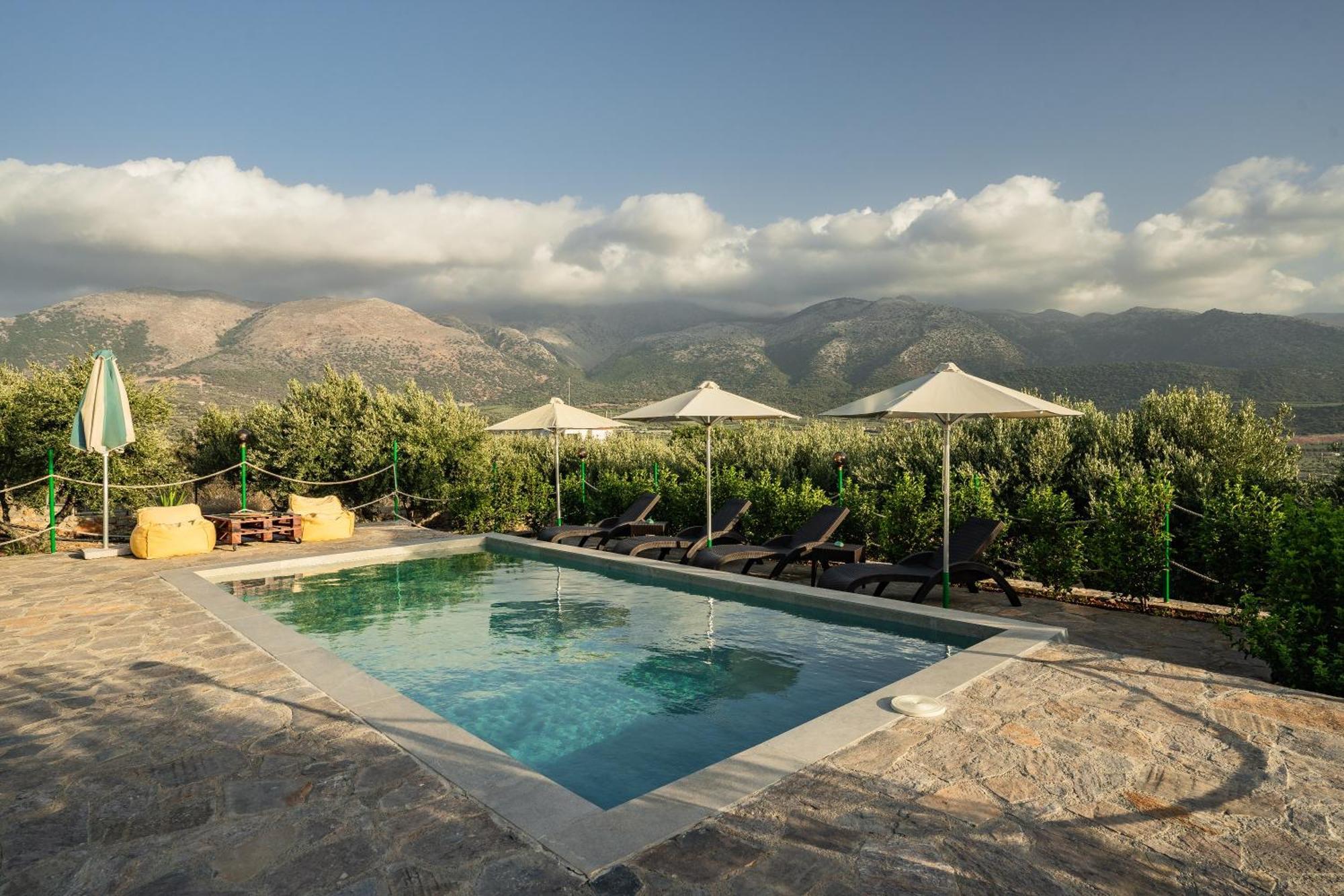 Villa Aktis With Freshwater Pool And Sea View Szíszi Kültér fotó