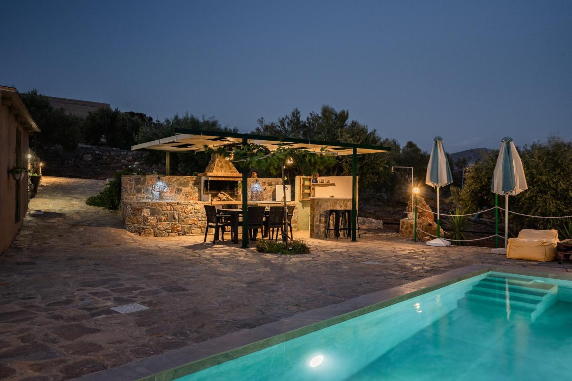 Villa Aktis With Freshwater Pool And Sea View Szíszi Kültér fotó