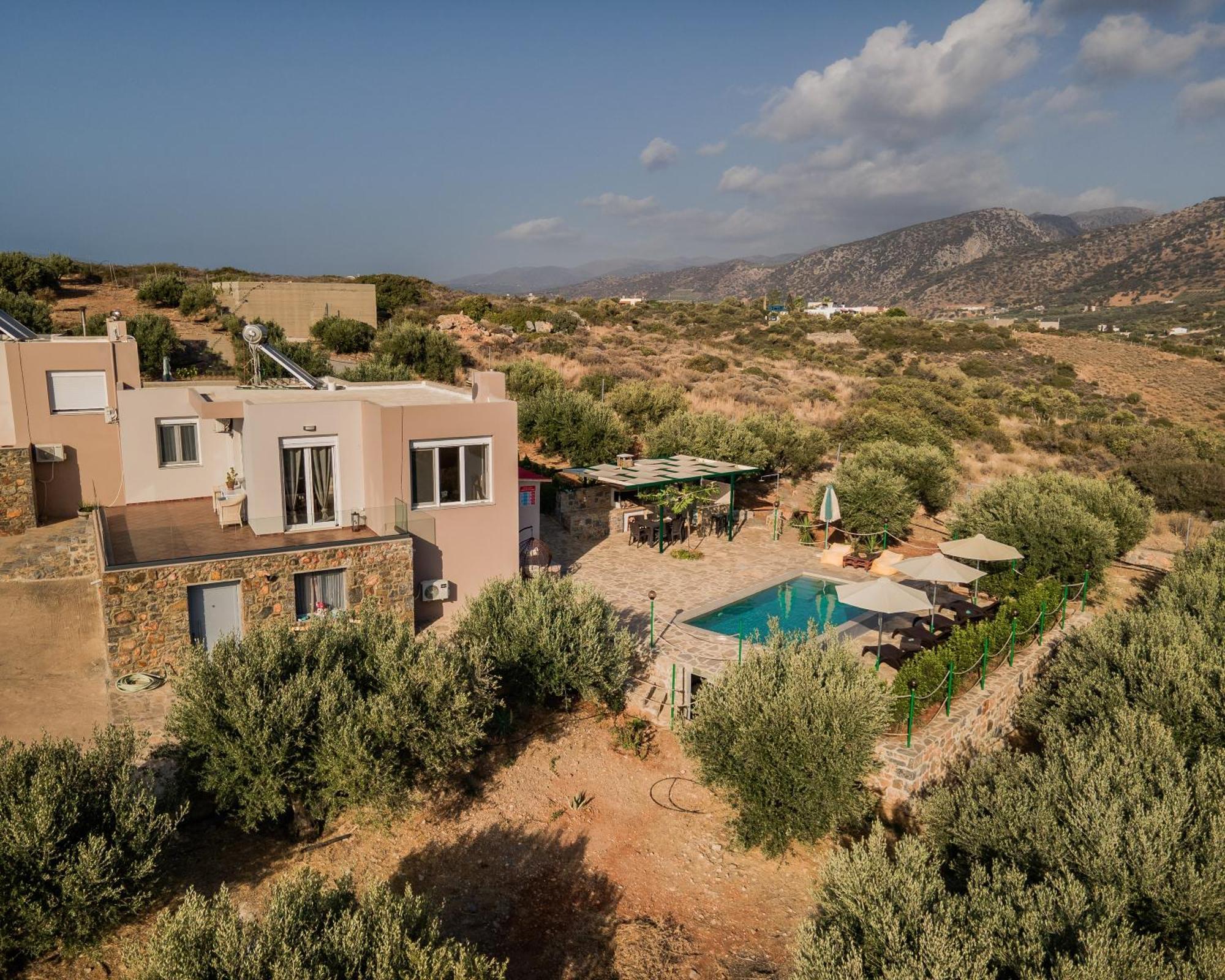 Villa Aktis With Freshwater Pool And Sea View Szíszi Kültér fotó