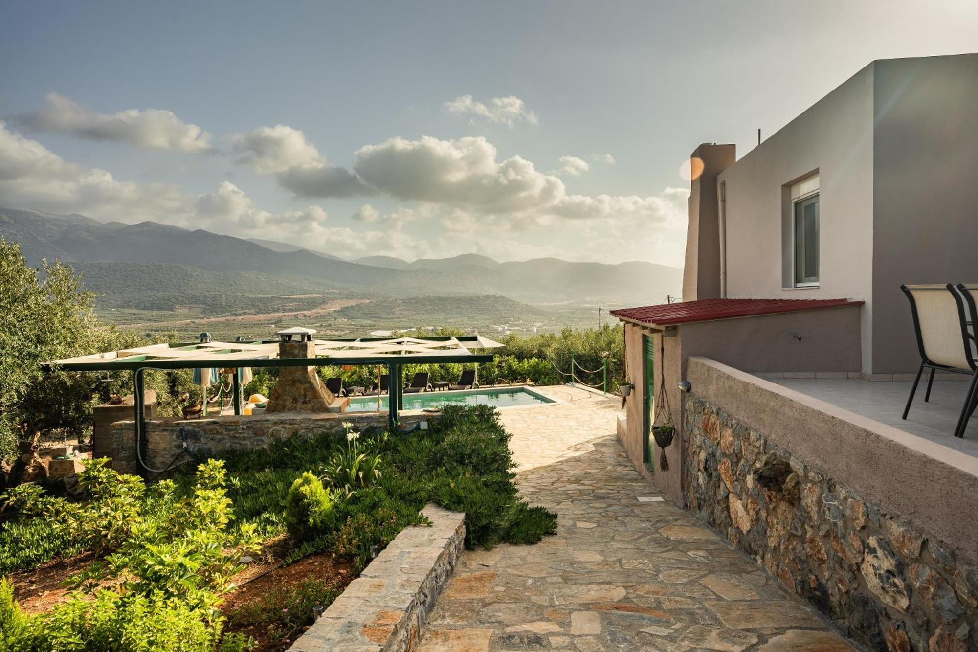 Villa Aktis With Freshwater Pool And Sea View Szíszi Kültér fotó