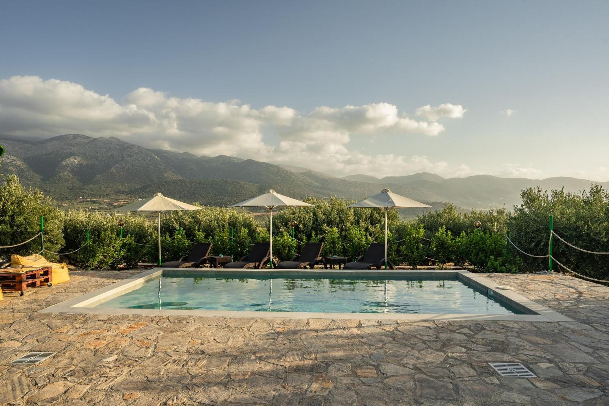 Villa Aktis With Freshwater Pool And Sea View Szíszi Kültér fotó