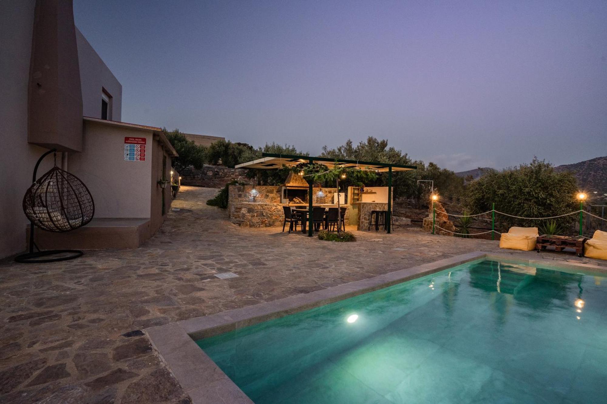Villa Aktis With Freshwater Pool And Sea View Szíszi Kültér fotó