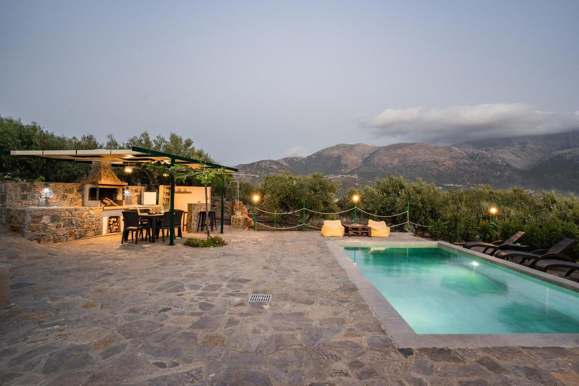 Villa Aktis With Freshwater Pool And Sea View Szíszi Kültér fotó