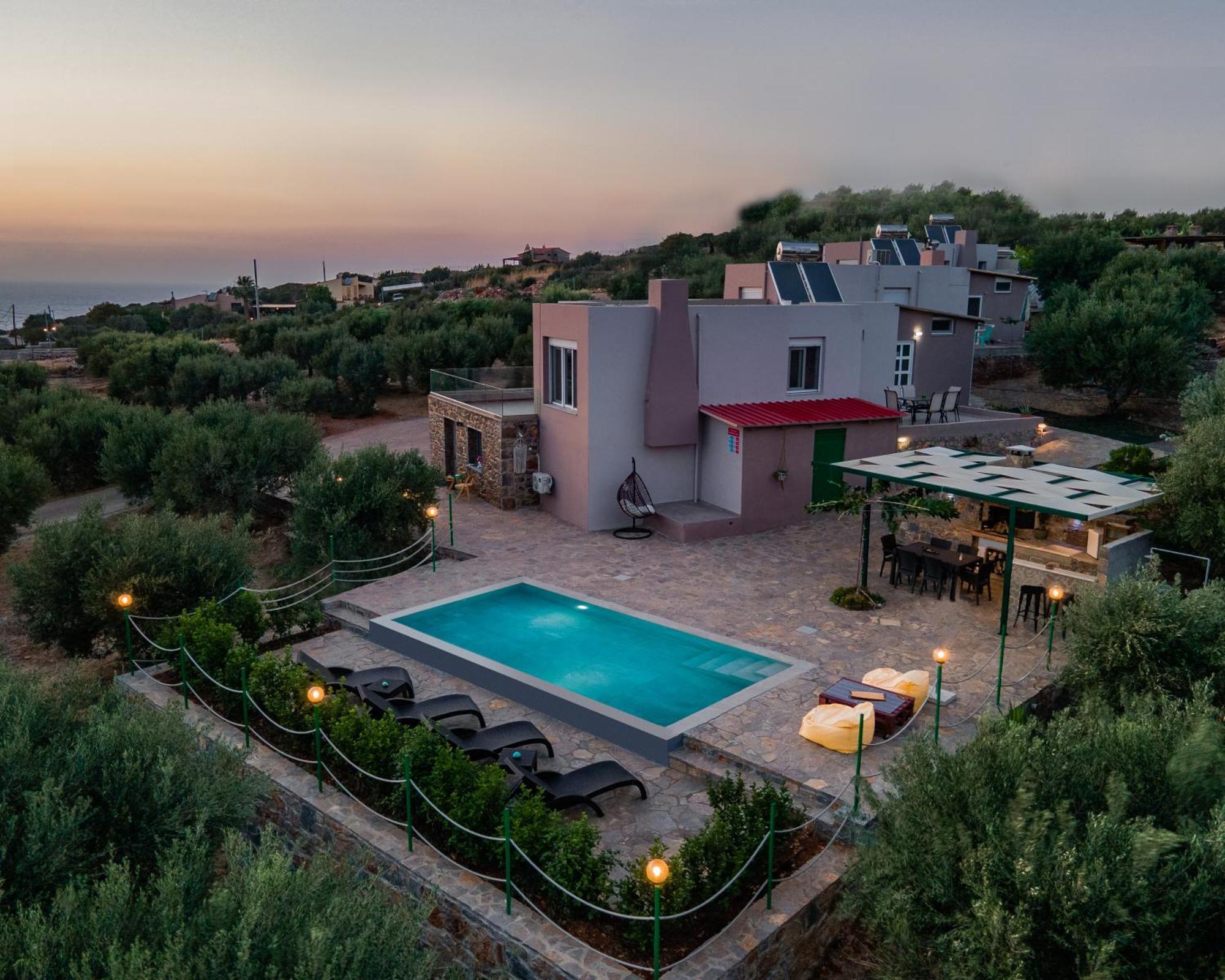 Villa Aktis With Freshwater Pool And Sea View Szíszi Kültér fotó